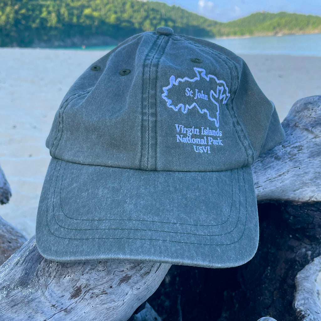 STJ Map Embroidered Caps