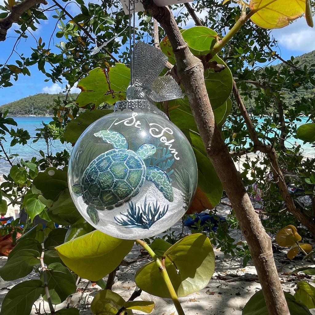 Hand Painted Glass Ornaments