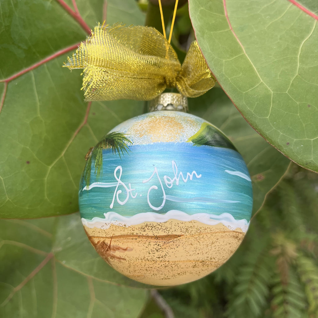 Hand Painted Glass Ornaments